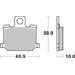 BRZDOVÉ DESTIČKY BREMBO 07YA0609 CC ROAD