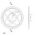 ŘETĚZOVÁ ROZETA SUPERSPROX RFE-1796:51-BLK ČERNÝ 51 ZUBŮ, 428 - ŘETĚZOVÉ ROZETY SUPERSPROX - OCELOVÉ - PRO MOTORKU