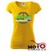 DÁMSKÉ KLUBOVÉ TRIČKO KAWASAKI BIKERS CZ - ŽLUTÁ