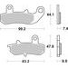BRZDOVÉ DESTIČKY BREMBO 07SU1718 CC ROAD