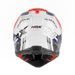 MOTOKROSOVÁ HELMA NOX N634 STORM ČERVENÁ/BÍLÁ