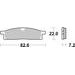 BRZDOVÉ DESTIČKY BREMBO 07YA1605 CC ROAD