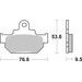 BRZDOVÉ DESTIČKY BREMBO 07SU0808 CC ROAD