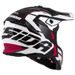 PŘILBA CROSS PRO 2 CONTRA, CASSIDA (BÍLÁ/ČERVENÁ/ČERNÁ) M140-1316