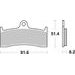 BRZDOVÉ DESTIČKY BREMBO 07KA2009 CC ROAD