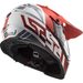 LS2 MX436 PIONEER EVO EVOLVE RED WHITE - ENDURO MOTO PŘILBY - PRO MOTORKÁŘE