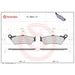BRZDOVÉ DESTIČKY BREMBO 07BB0373 CC ROAD