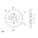 ŘETĚZOVÉ KOLEČKO SUPERSPROX CST-278:17 17 ZUBŮ, 530 - ŘETĚZOVÁ KOLEČKA SUPERSPROX - PRO MOTORKU