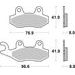 BRZDOVÉ DESTIČKY BREMBO 07YA21SA