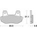 BRZDOVÉ DESTIČKY BREMBO 07HO1609 CC ROAD