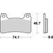 BRZDOVÉ DESTIČKY BREMBO 07HO50SR