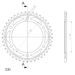 ŘETĚZOVÁ ROZETA SUPERSPROX RFE-1306:41-BLK ČERNÝ 41 ZUBŮ, 530 - ŘETĚZOVÉ ROZETY SUPERSPROX - OCELOVÉ - PRO MOTORKU