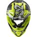 LS2 MX437 FAST EVO CRUSHER BLACK H-V YELLOW - MOTOKROSOVÉ MOTO PŘILBY - PRO MOTORKÁŘE