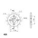 ŘETĚZOVÉ KOLEČKO SUPERSPROX CST-253:13 13 ZUBŮ, 420 - ŘETĚZOVÁ KOLEČKA SUPERSPROX - PRO MOTORKU