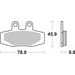 BRZDOVÉ DESTIČKY BREMBO 07GR6407 CC ROAD