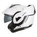 PŘEKLOPNÁ HELMA NA MOTORKU MULTIFLIP SOLID, CASSIDA (BÍLÁ PERLEŤ/ČERNÁ) 2026