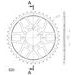 ŘETĚZOVÁ ROZETA SUPERSPROX RFE-845:40-BLK ČERNÝ 40 ZUBŮ, 520 - ŘETĚZOVÉ ROZETY SUPERSPROX - OCELOVÉ - PRO MOTORKU
