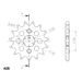 ŘETĚZOVÉ KOLEČKO SUPERSPROX CST-264:16 16 ZUBŮ, 428 - ŘETĚZOVÁ KOLEČKA SUPERSPROX - PRO MOTORKU
