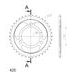 ŘETĚZOVÁ ROZETA SUPERSPROX RFE-239:38-BLK ČERNÝ 38 ZUBŮ, 420 - ŘETĚZOVÉ ROZETY SUPERSPROX - OCELOVÉ - PRO MOTORKU