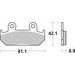 BRZDOVÉ DESTIČKY BREMBO 07HO2107 CC ROAD