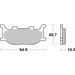 BRZDOVÉ DESTIČKY BREMBO 07YA3408 CC ROAD