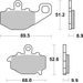 BRZDOVÉ DESTIČKY BREMBO 07KA1617 CC ROAD