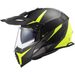 LS2 MX436 PIONEER EVO ROUTER MATT BLACK H-V YELLOW - ENDURO MOTO PŘILBY - PRO MOTORKÁŘE