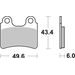 BRZDOVÉ DESTIČKY BREMBO 07GR5804 CC ROAD