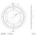 ŘETĚZOVÁ ROZETA SUPERSPROX RFE-1307:45-BLK ČERNÝ 45 ZUBŮ, 525 - ŘETĚZOVÉ ROZETY SUPERSPROX - OCELOVÉ - PRO MOTORKU