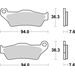 BRZDOVÉ DESTIČKY BREMBO 07BB04LA