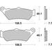 BRZDOVÉ DESTIČKY BREMBO 07083 BRZDOVÉ DESTIČKY PRO SKÚTRY CC