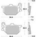 BRZDOVÉ DESTIČKY BREMBO 07YA0413 CC ROAD
