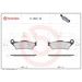 BRZDOVÉ DESTIČKY BREMBO 07BB0459 CC ROAD