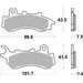 BRZDOVÉ DESTIČKY BREMBO 07118XS