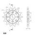 ŘETĚZOVÉ KOLEČKO SUPERSPROX CST-327:14 14 ZUBŮ, 520 - ŘETĚZOVÁ KOLEČKA SUPERSPROX - PRO MOTORKU