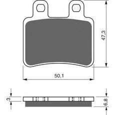 BRZDOVÉ DESTIČKY GOLDFREN 211 S33 STREET REAR