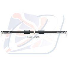 BRZDOVÁ HADICE VENHILL POWERHOSEPLUS 3H0525-CB 525MM KARBON