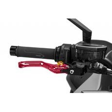 PÁČKA BRZDY BEZ ADAPTÉRU PUIG 4.0 4130RO KRÁTKÉ ČERVENÁ/ZLATÁ