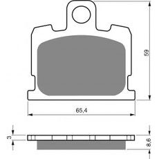 BRZDOVÉ DESTIČKY GOLDFREN 151 AD OFF-ROAD FRONT