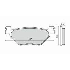 BRZDOVÉ DESTIČKY RMS 225103130 ORGANICKÉ