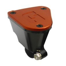 NÁDOBKA NA BRZDOVOU KAPALINU ACCOSSATO FU160 CNC OBRÁBĚNÁ ORANŽOVÁ