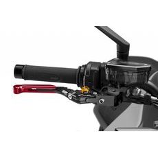 PÁČKA BRZDY BEZ ADAPTÉRU PUIG 4.0 414RNO ROZŠIŘITELNÁ SKLÁDACÍ ČERVENÁ/ZLATÁ