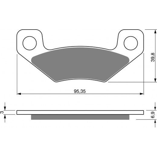 BRZDOVÉ DESTIČKY GOLDFREN 315 K5