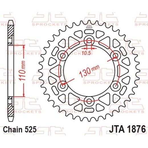 HLINÍKOVÁ ŘETĚZOVÁ ROZETA JT JTA 1876-50BLK 50)T, NT((525 ČERNÁ