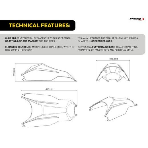 TANK COVER PROTECTOR PUIG PISTA #11 22311J
