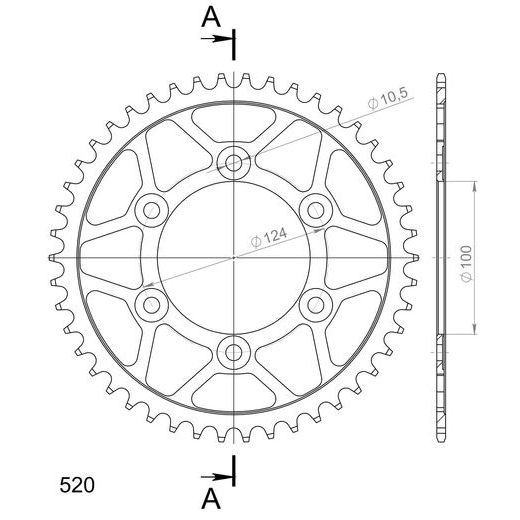 ŘETĚZOVÁ SADA D.I.D CHAIN - STŘÍBRNÝ ŘETĚZ 520 ZVM-X, X-KROUŽEK, KOLEČKO SUPERSPROX, ROZETA SUPERSPROX PRO DUCATI MONSTER 600 CITY 1999-2000
