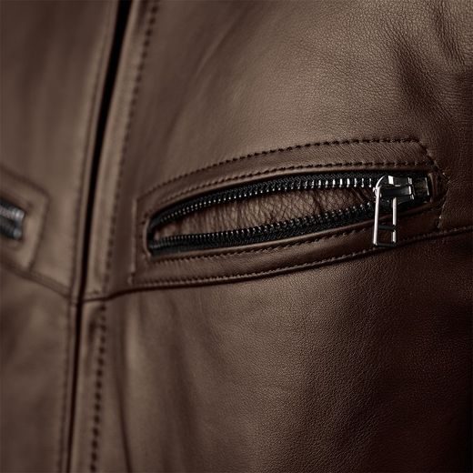 PÁNSKÁ KOŽENÁ BUNDA RST 2988 ROADSTER 3 CE MENS LEATHER JACKET HNĚDÁ