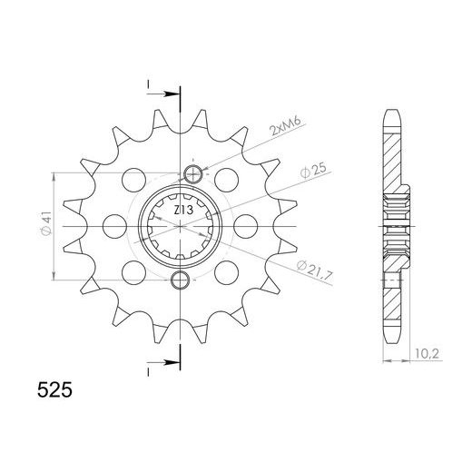 ŘETĚZOVÉ KOLEČKO SUPERSPROX CST-310:15 15 ZUBŮ, 525