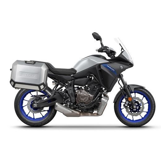 KOMPLETNÍ SADA BOČNÍCH HLINÍKOVÝCH KUFRŮ SHAD TERRA 36L/36L, VČETNĚ MONTÁŽNÍ SADY SHAD YAMAHA MT-07 TRACER / TRACER 700