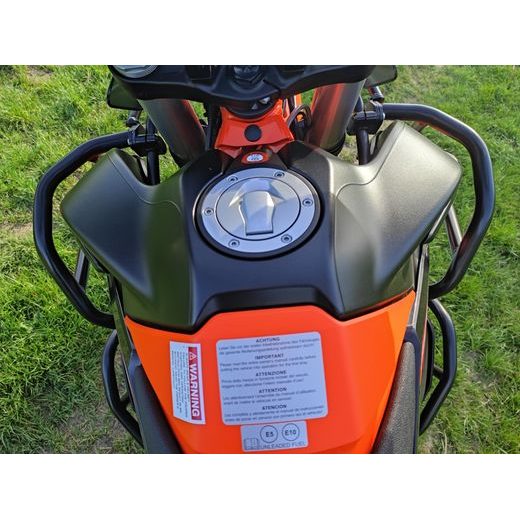 OCHRANNÉ RÁMY MOTORU RDMOTO CF130KD MATNÁ ČERNÁ VRCHNÍ A SPODNÍ PRO KTM ADVENTURE 790 / R 2019-2020, KTM ADVENTURE 890 /R/L 2021-2022